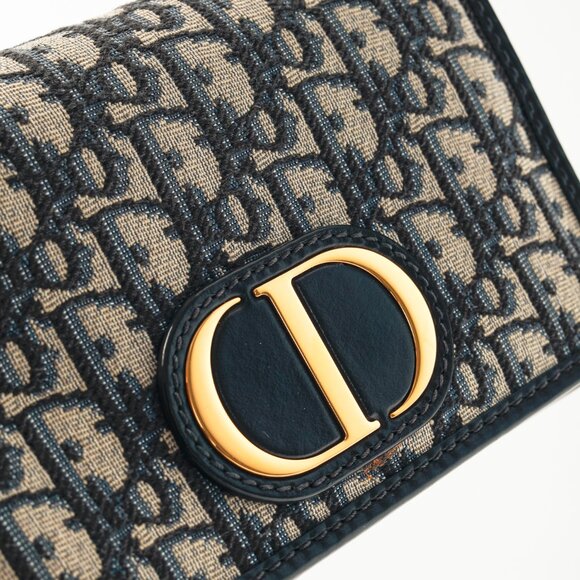 Christian Dior 30 Montaigne Blue Oblique Canvas 2-in-1 Pouch - Picture 12 of 16